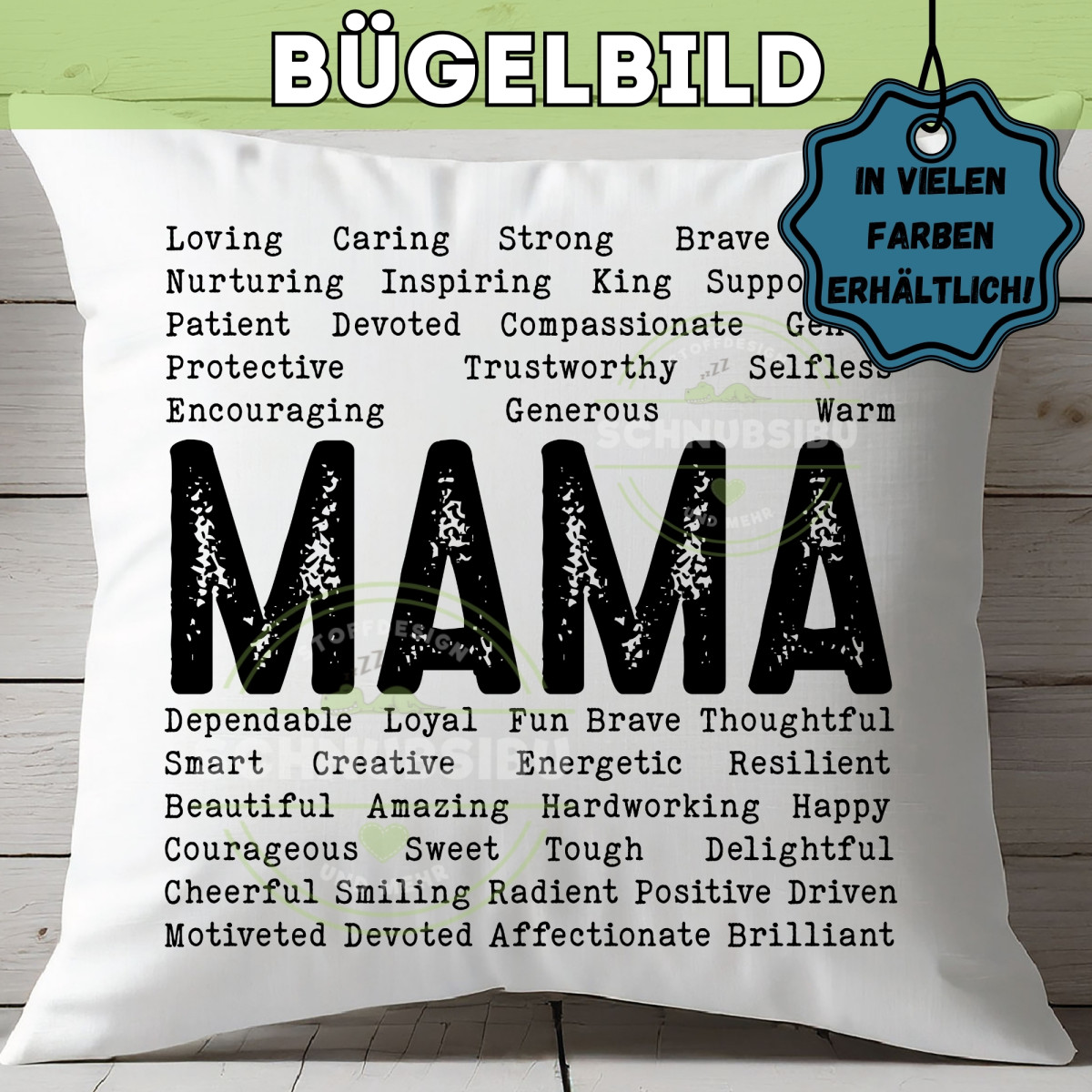 Bügelbild Muttertag - Mama
